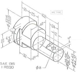 283x250 Solved Roller Stud - Roller Drawing