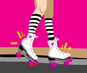 300x250 old school roller skates drawing - Roller Skate Drawing