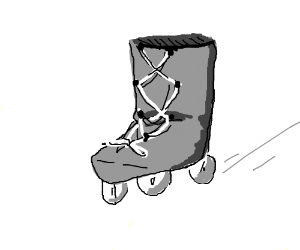 300x250 Rollerblade Drawing - Rollerblade Drawing