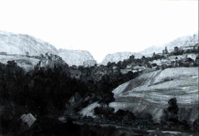 640x438 rolling hills, a european landscape - Rolling Hills Drawing