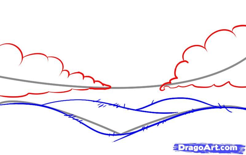 800x504 how to draw rolling hills - Rolling Hills Drawing