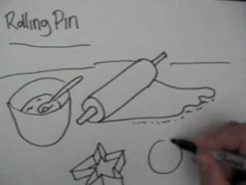 480x360 How To Draw A Rolling Pin Drawing Ideas - Rolling Pin Drawing
