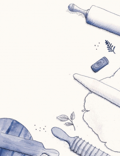 406x528 Let's Roll! - Rolling Pin Drawing