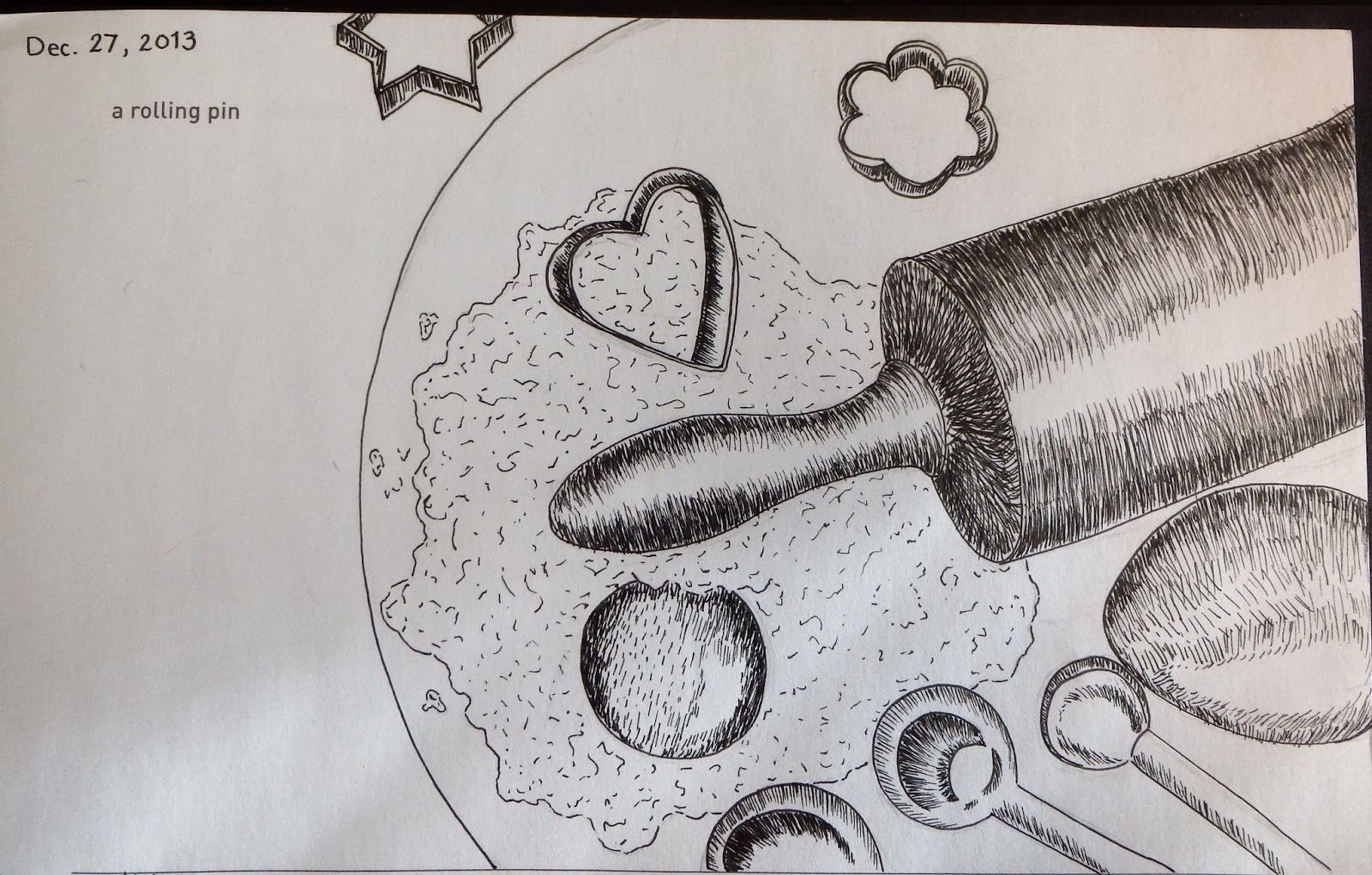 1600x1021 A Rolling Pin Things To Draw - Rolling Pin Drawing