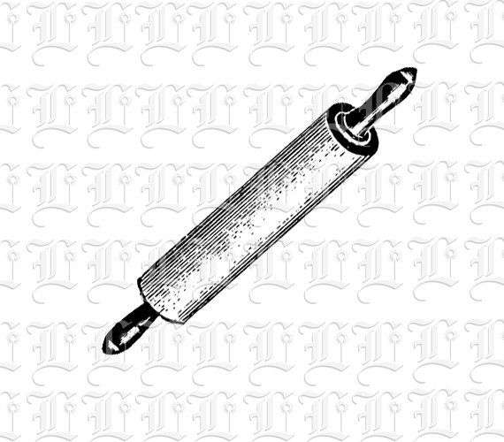 570x500 Rolling Pin Drawing - Rolling Pin Drawing