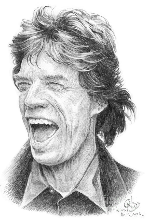 603x900 mick jagger, rolling stones drawing - Rolling Stones Drawing