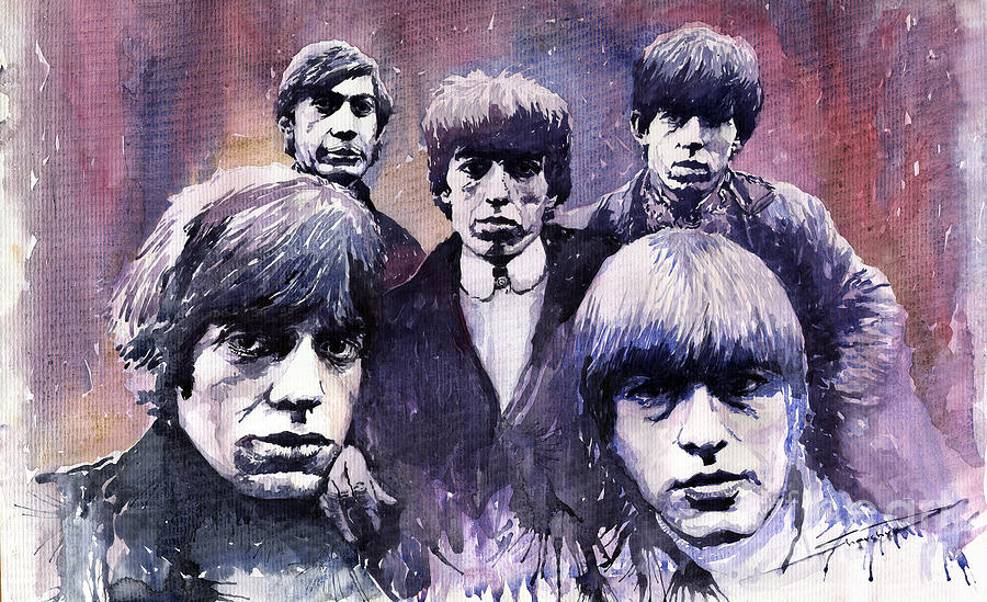 900x549 rolling stones painting - Rolling Stones Drawing