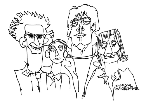 500x353 the rolling stones - Rolling Stones Drawing