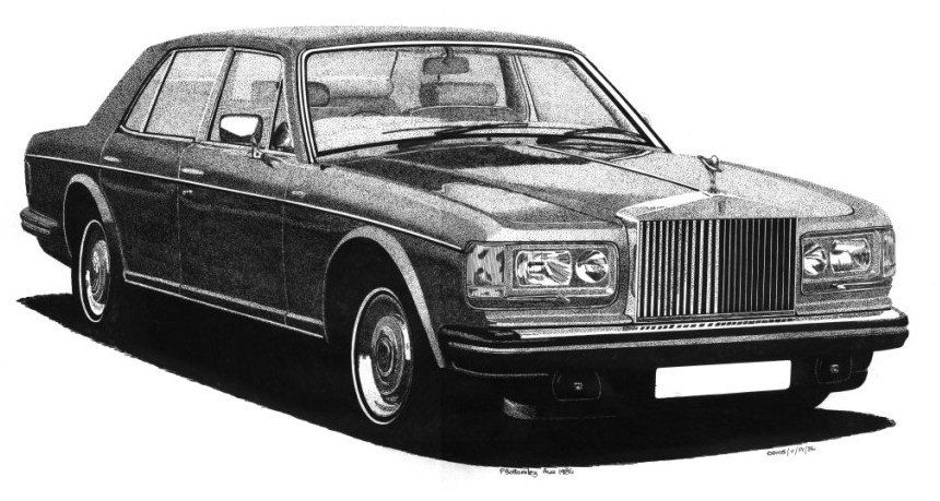 Rolls Royce Drawing at PaintingValley.com | Explore collection of Rolls