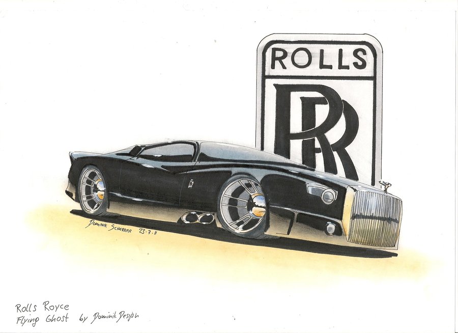 900x654 rolls royce amazing drawing drawing skill - Rolls Royce Drawing