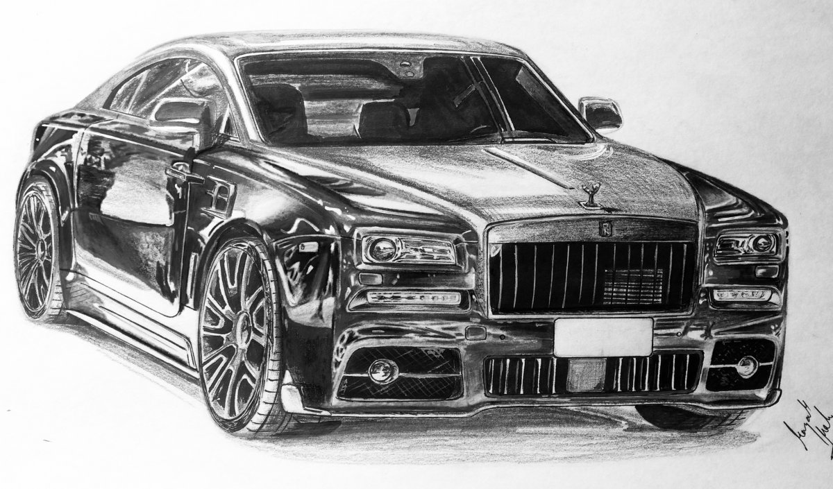 Rolls Royce Drawing at Explore collection of Rolls