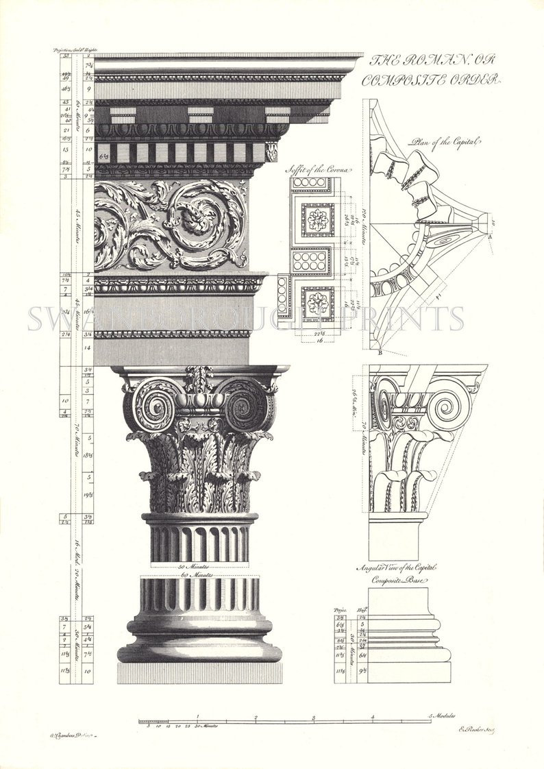 Roman Architecture Drawing Easy