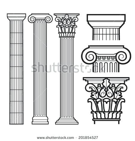 Roman Columns Drawing At Paintingvalley.com 