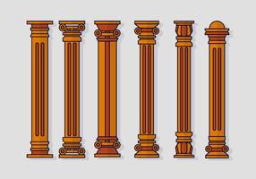 286x200 roman pillar free vector art - Roman Columns Drawing