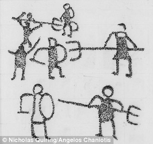 306x288 Ancient Roman Graffiti Depicts Epic Gladiator Battles And Chariot - Roman Gladiator Drawing