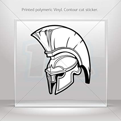 425x425 decal stickers spartan roman helmet decoration - Roman Helmet Drawing