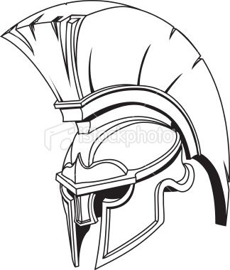 324x380 an illustration of spartan roman greek trojan or gladiator helmet - Roman Helmet Drawing
