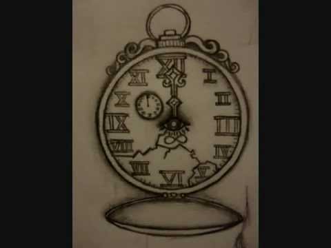 480x360 speed drawing - Roman Numeral Clock Drawing