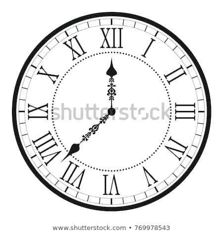 450x470 roman numeral clock drawing vintage clock with roman numeral - Roman Numeral Drawing
