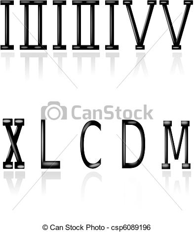 393x470 roman numeral vector roman numeral vector collection set - Roman Numeral Drawing