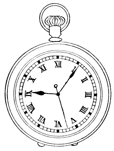 400x532 drawn watch roman numerals drawing - Roman Numeral Drawing