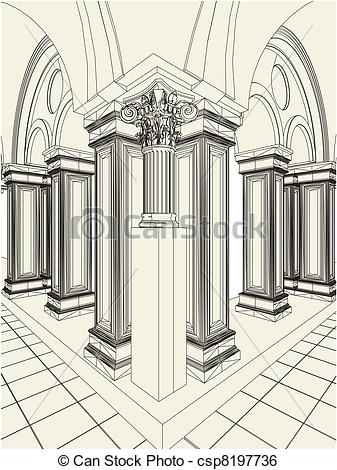 337x470 huge collection of 'pillars drawing' download more than images - Roman Pillars Drawing
