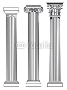 236x318 vivienda estilo tradicional, exteriores e - Roman Pillars Drawing