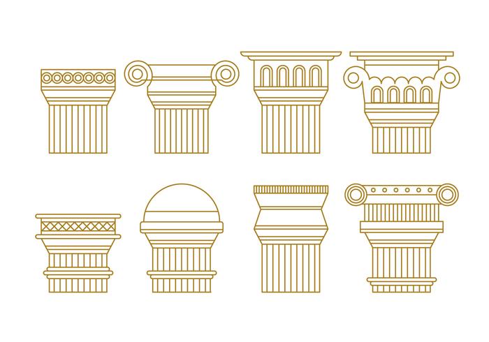 700x490 roman pillars vector pack - Roman Pillars Drawing