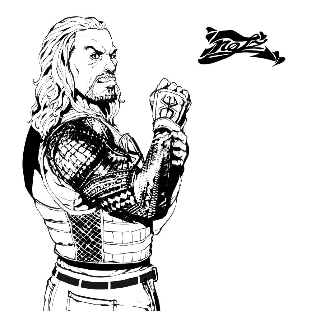 1000x1000 notz comics on twitter drawing love his spear - Roman Reigns Cartoon Drawing