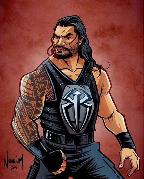 Roman Reigns Cartoon Drawing at PaintingValley.com | Explore collection