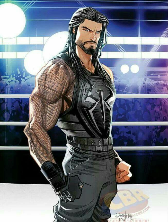 Roman Reigns Cartoon Drawing at PaintingValley.com | Explore collection