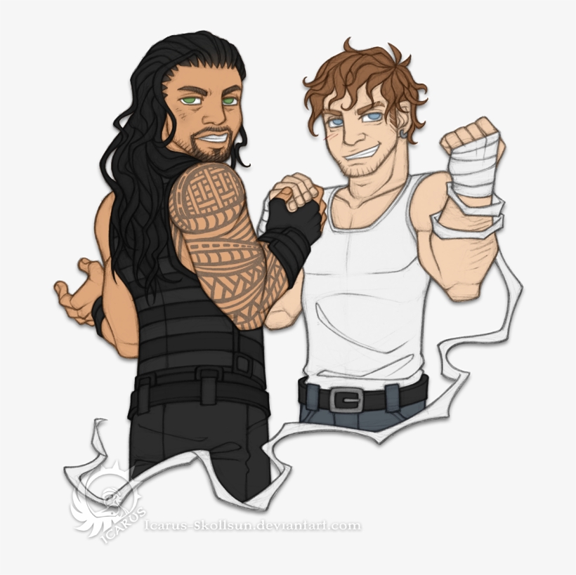820x819 Wwe Clipart Roman Reigns - Roman Reigns Cartoon Drawing