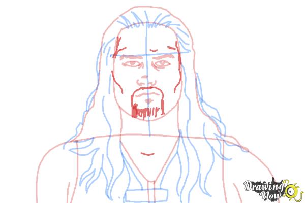 600x400 How To Draw Roman Reigns From Wwe - Roman Reigns Cartoon Drawing