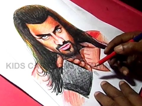 480x360 how to draw wwe superstar roman reigns color drawing - Roman Reigns Cartoon Drawing