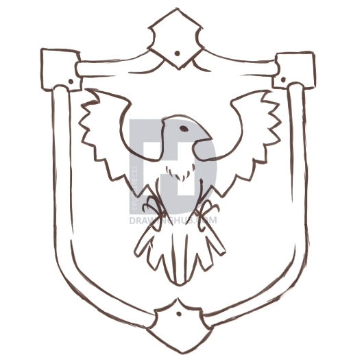 512x518 How To Draw Shields, Step - Roman Shield Drawing