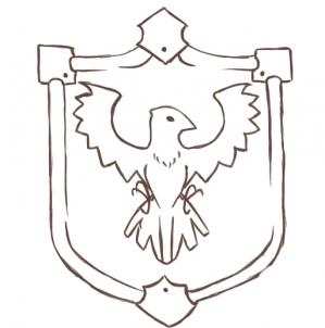 299x302 How To Draw Shields, Step - Roman Shield Drawing