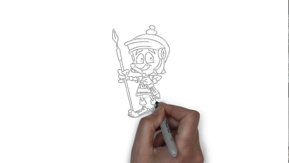 1138x640 how to draw a roman soldier - Roman Soldier Drawing