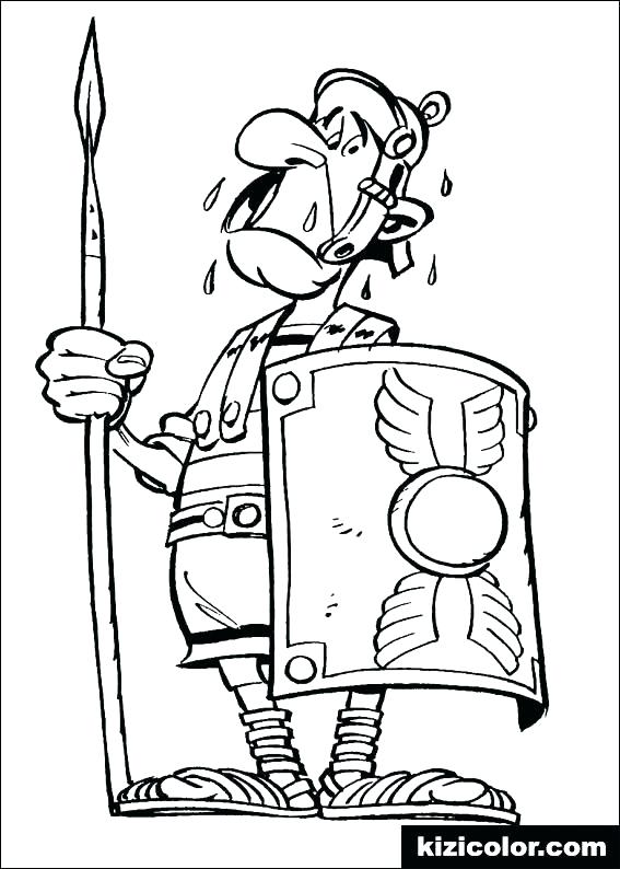 567x794 roman soldier coloring - Roman Soldier Drawing