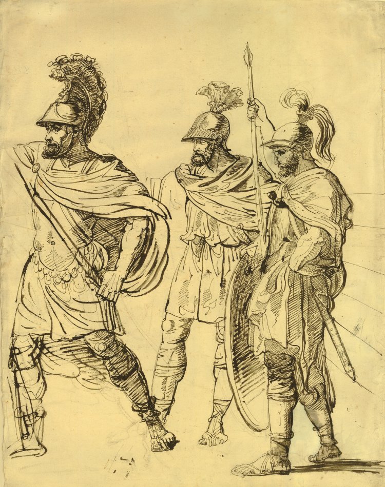 750x950 British Museum - Roman Soldier Drawing