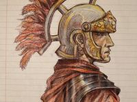 200x150 elegant warrior drawing - Roman Warrior Drawing