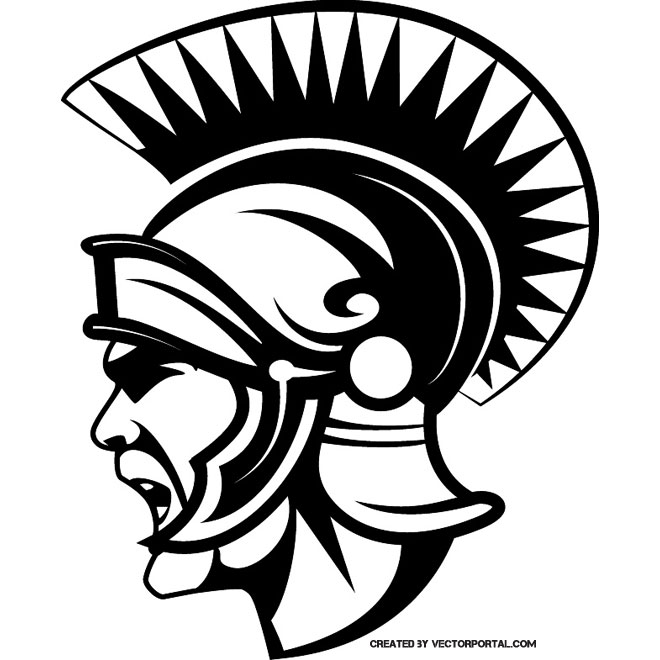 660x660 Roman Soldier Vector Stock Clip Art - Roman Warrior Drawing