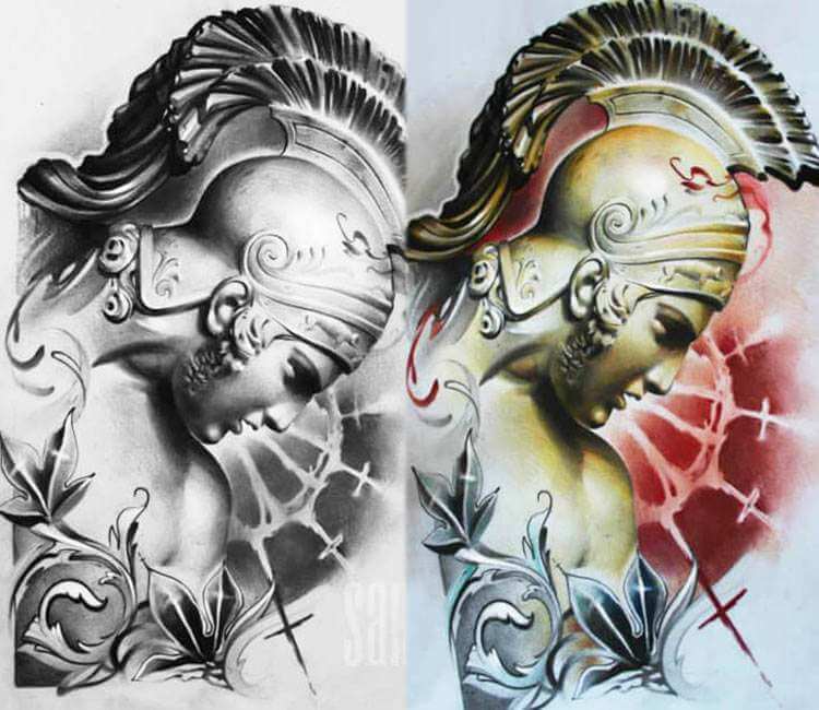 750x650 Roman Legionary Drawing - Roman Warrior Drawing