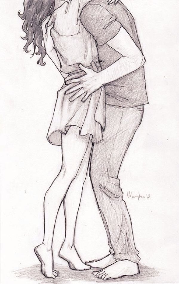 600x953 Romantic Couple Pencil Sketches And Drawings Art Drawings - Romantic Couple Drawing