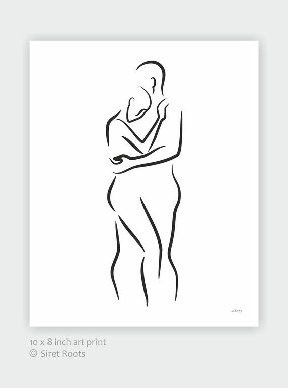 570x768 Embrace Art Print For Bedroom Decor Romantic Couple Drawing Etsy - Romantic Couple Drawing Images