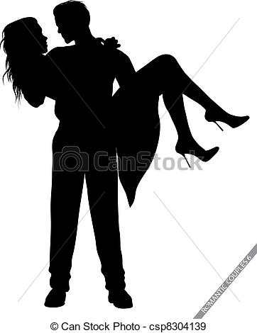 362x470 romantic couple silhouettes silhouettes of romantic couples - Romantic Couple Drawing Images
