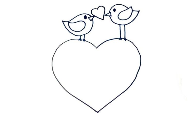 800x480 How To Draw The Love - Romantic Drawings