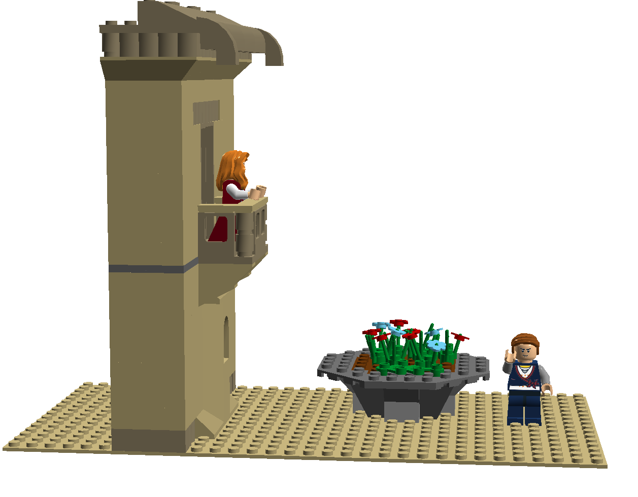 1257x980 scene drawing romeo and juliet transparent png clipart free - Romeo And Juliet Balcony Scene Drawing