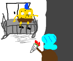 300x250 spongebob balcony scene from romeo juliet drawing - Romeo And Juliet Balcony Scene Drawing