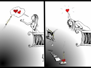 300x226 Romeo And Juliet Kaveh Adel, The Human - Romeo And Juliet Cartoon Drawing