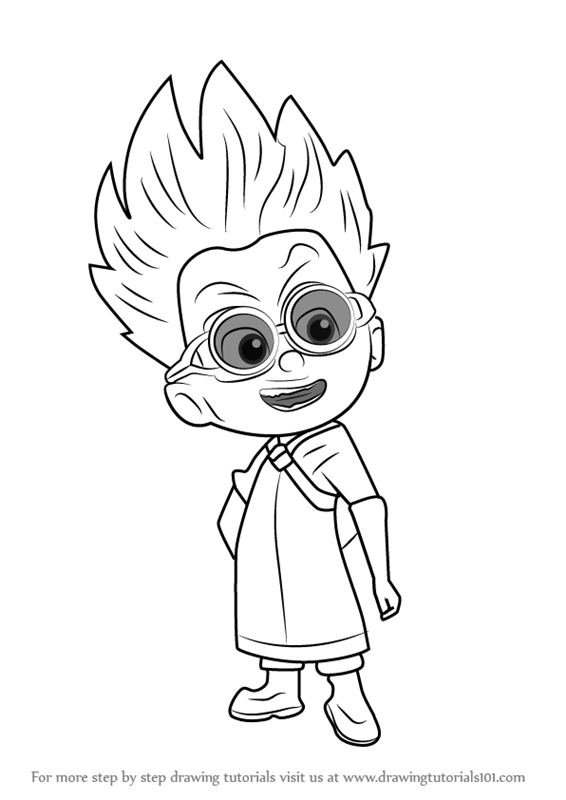 566x800 learn how to draw romeo from pj masks - Romeo Drawing